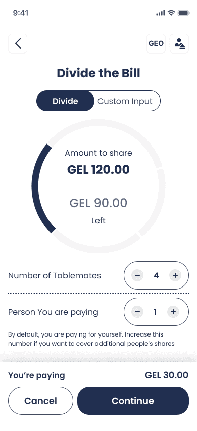Payment confirmation on the guest device